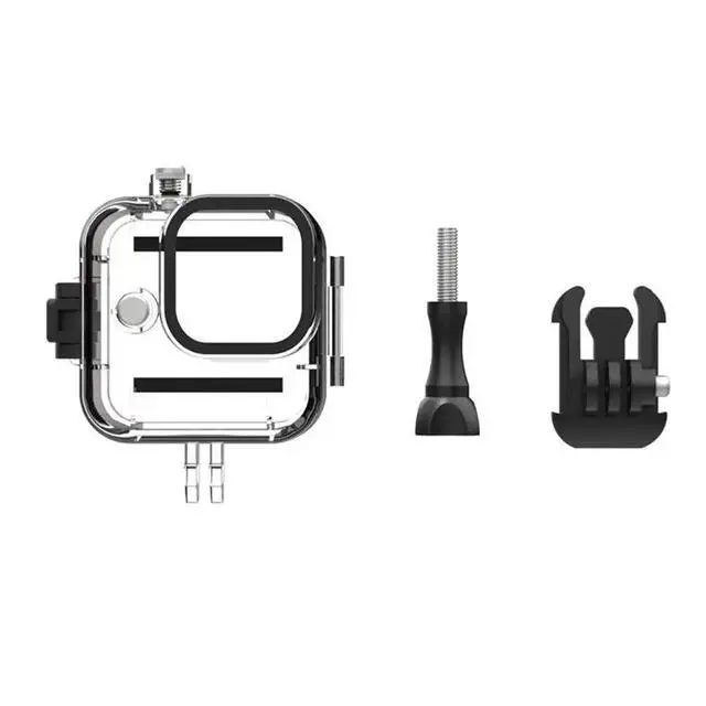 Alt view image 3 of 3 - For 11 Mini 45M Waterproof Case Diving Protective Cover Housing Underwater Shell Sports Camera Accessories