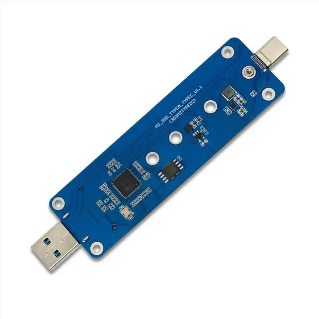 Alt view image 3 of 3 - M2 SSD Adapter NVMe Enclosure M.2 to USB3.2 Case for NVME PCIE M Key SSD NVME to USB3.0/TYPE-C Converter