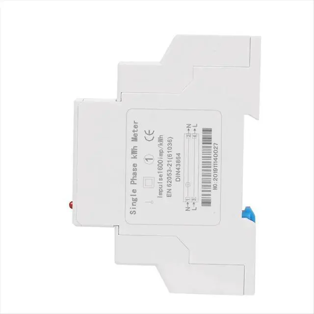 Alt view image 2 of 3 - DDS6619-002 Rail Type Electric Meter 1P 60A 230V Watt-Hour Digital Display Single-Phase Meter Tester