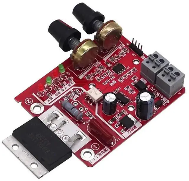 Main image of -D01 Control Board 100A Spot Welding Machine Control Board Welder Panel Adjust Time Current Digital Display