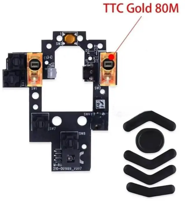 Main image of Replacement Micro Board Kailth GM8.0 Black Micro for G604 Mouse Repair Spare Parts A