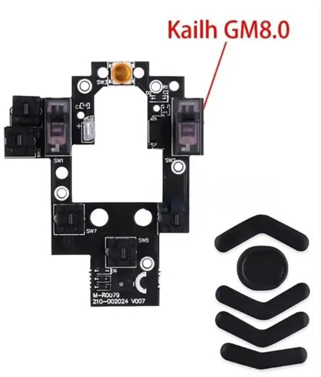Alt view image 2 of 3 - Replacement Micro Board Kailth GM8.0 Black Micro for G604 Mouse Repair Spare Parts A