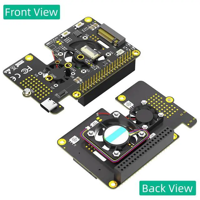 Alt view image 2 of 3 - M.2 NVMe SSD to PCIe Adapter with Dual Cooler Fans and Automatic Discoloration LED for 5