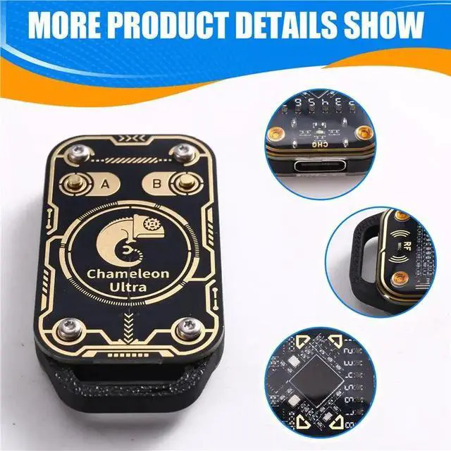 Alt view image 2 of 5 - Chameleon Ultra V3.0 RFID Smart Chip Emulator Read Writer ID IC 125Khz 13.56Mhz Smart Card Tag Copyer
