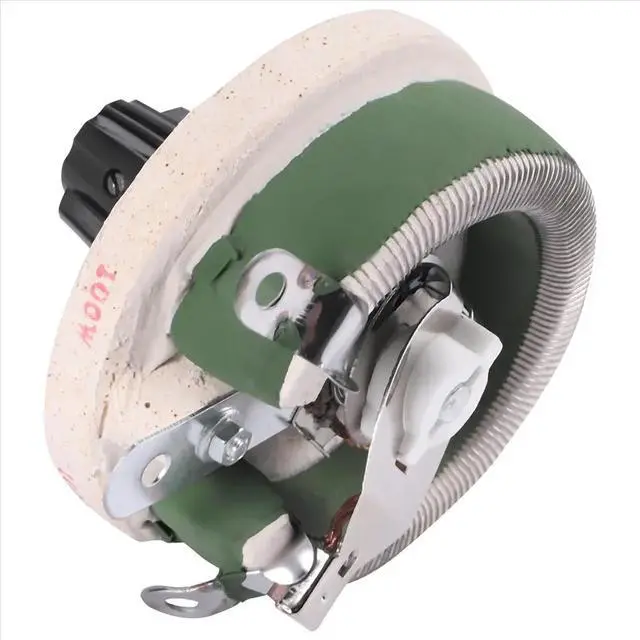 Alt view image 2 of 6 - 100W 100 Ohm Ceramic Wirewound Potentiometer Rotary Resistor Rheostat
