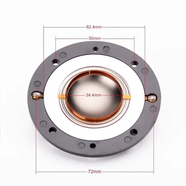 Alt view image 2 of 6 - 2PC Tweeter Speaker Vice Coil Diaphragm ASD-1001 Repair kit Dome 34.4mm For Treble Ho Home Theater Console Mixer Audio