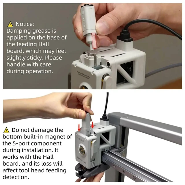 Main image of Filament Sensor and Lite Filament Hub Replacement Kit - 2-in-1 Repair Set for A1/A1 Mini 3D Printer
