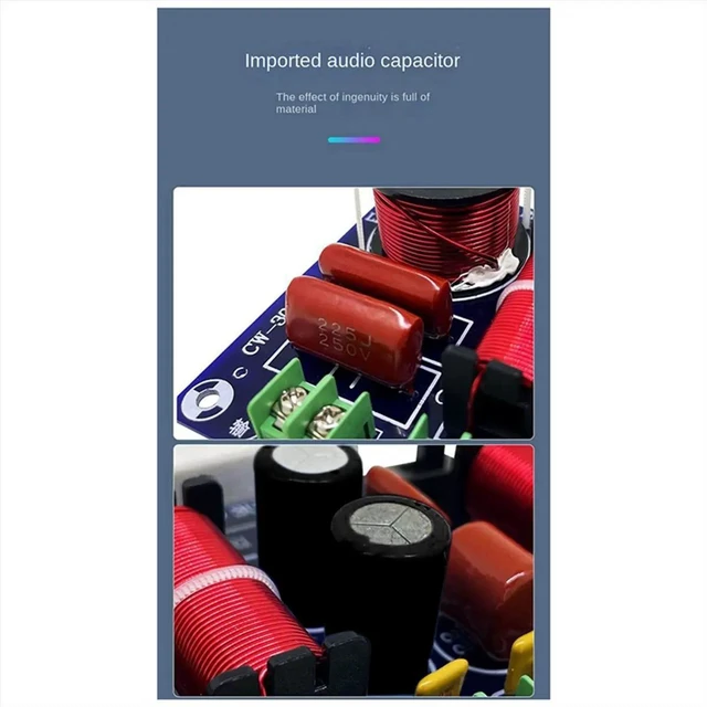 Main image of 250W High Middle Low 3-Way Audio Divider 5500HZ Adjustable High Divider Hifi High Fidelity Divider Filter