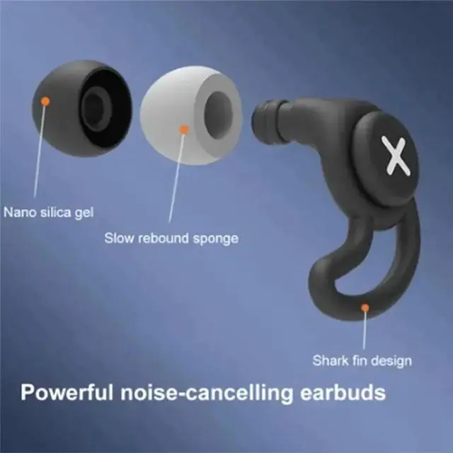 Alt view image 2 of 3 - Anti Noise Silicone Earplugs Waterproof Swimming Ear Plugs for Sleeping Diving Surf Soft Comfort Ear Protector