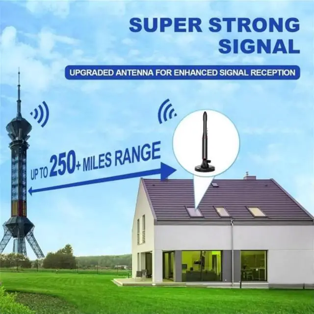 Main image of ATSC TV Antenna Indoor,650+ Miles Long Range DVB-T2 Digital Antenna for Smart TV for Local Channels,Supports 4K, 1080p