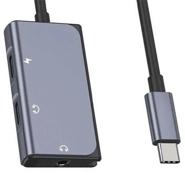 Main image of Type C Earphone Adapter for Phone PD60W Charge 3.5mm Audio