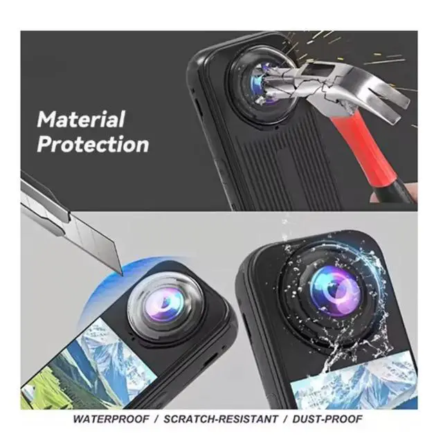 Alt view image 2 of 3 - Lens Protective Mirror for X4 Air Anti-Scratch Lens Cap Protector Cover Protective Sports Camera Accessories