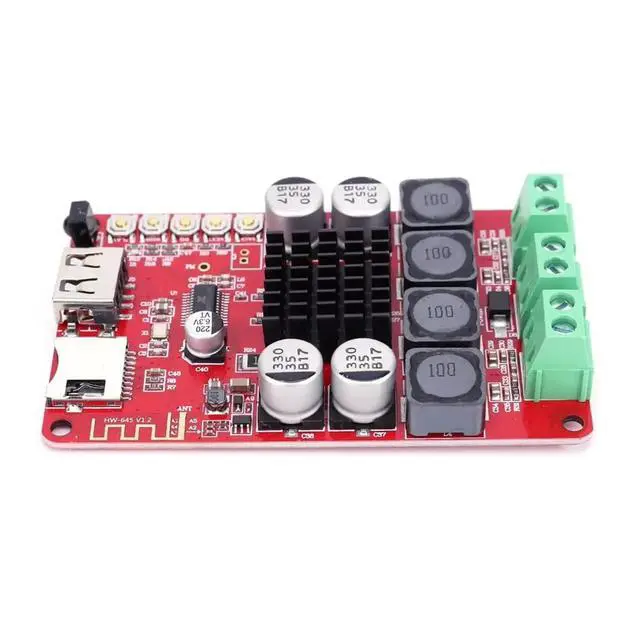 Alt view image 2 of 3 - 2x50W TPA3116 Bluetooth Receiver Digital Audio Amplifier Board Dual-Channel Stereo Sound Digital Amplifier Board