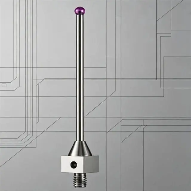 Main image of CMM Touch Probe Stylus 3mm Ruby Ball Tips Thread Stem 50mm Long A-5003-3680
