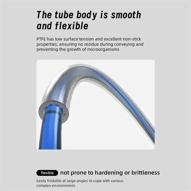 Alt view image 2 of 3 - Star Shaped Materials PTFE Tube 4mm OD Ultra-Smooth DIY 3D Printer for -10m