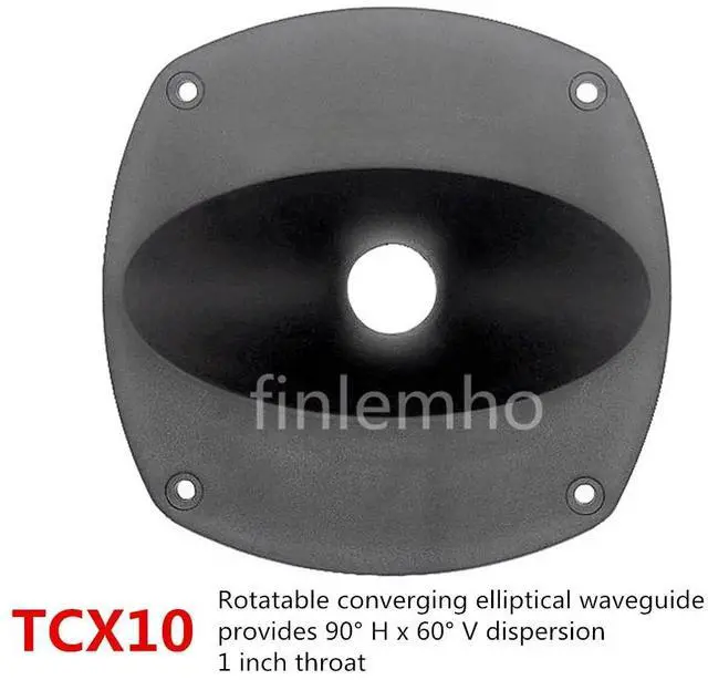 Main image of 2PC Tweeter Speaker Horn Treble Waveguide 152*152mm 1" Throat Car HiFi For Home Theater Professional Audio Public Address System
