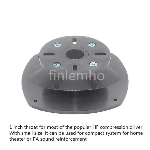 Alt view image 3 of 6 - 2PC Tweeter Speaker Horn Treble Waveguide 152*152mm 1" Throat Car HiFi For Home Theater Professional Audio Public Address System