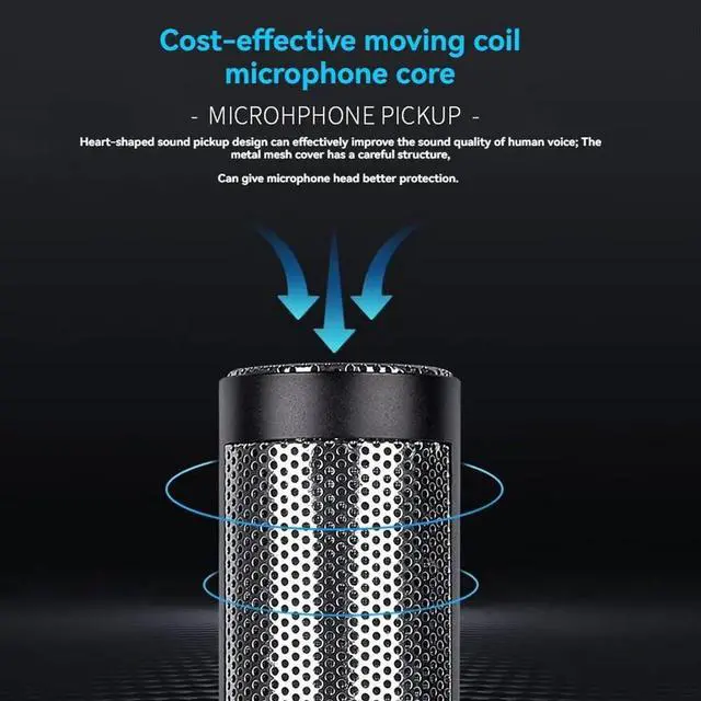Main image of Conference Interview Microphone Condenser Microphone Interview Recording Vlog Live Mic Super-Cardioid