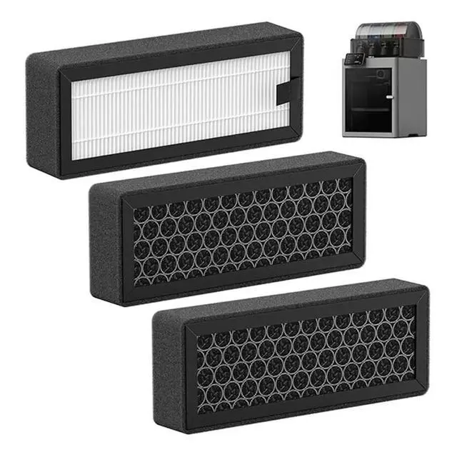 Alt view image 2 of 3 - 3PCS Air Filter for P2S HEPA 13 Activated Carbon Combo Air Filter Odor Removal Dust Purification