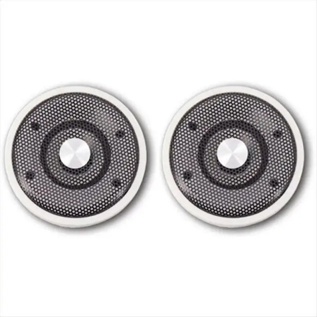 Alt view image 3 of 3 - 1 Pair Waterproof 4Ohm 15W Full Marine Boats Ceiling Wall Speaker Lawn J60A(White)