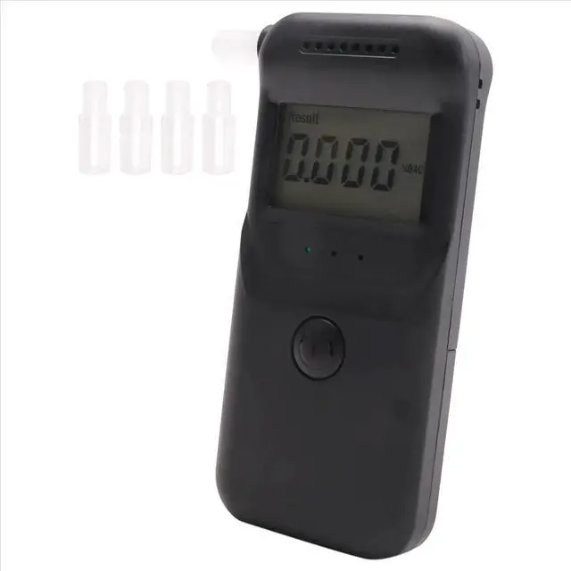 Alt view image 3 of 3 - Breathalyzer High Precisions Tester with Voice Prompt Reusable Mouthpieces for Drivers