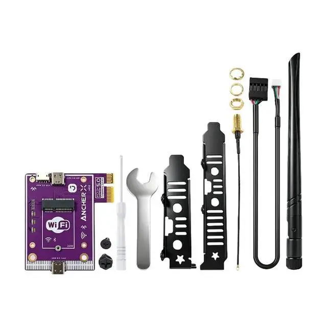 Alt view image 3 of 3 - PCIe X1 to M.2 Network Card Adapter for Desktop 6 / 6E/7 Bluetooth Expansion Board