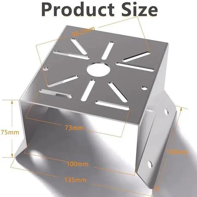 Alt view image 3 of 6 - 2X External Camera Corner Mount Bracket For Dome Camera Bracket Base