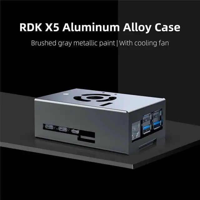 Main image of RDK X5 Robot Development Board Case Aluminum Alloy Shell Main Control Chassis with Cooling Fan