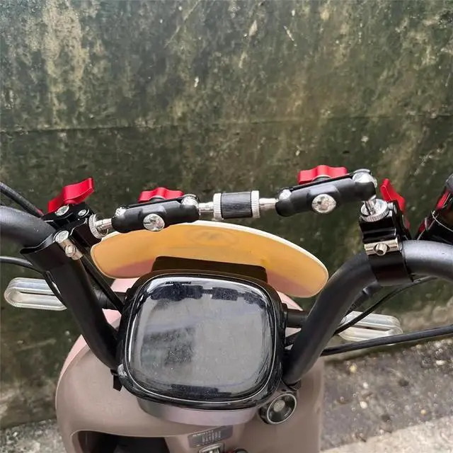 Main image of Camera Double Clip Crab Clamp for Motorcycle Bicycle Handlebar Clip Bracket Universal Adjustable Extension Arm