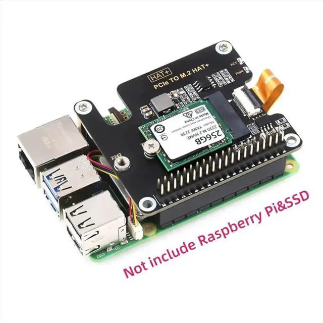 Main image of For 5 PCIe to M.2 HAT NVME High Speed Expansion Board with 16P Cable GPIO Header Support Active Cooler