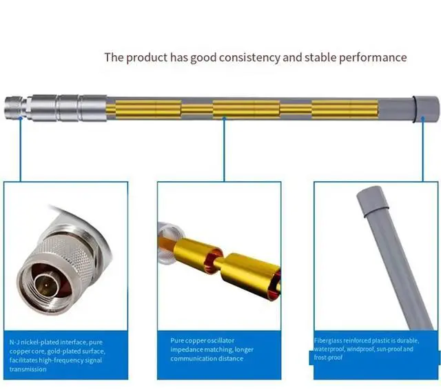 Main image of Meshtastic LoRa Antenna Helium Hotspot Outdoor N Male Omni Fiberglass Long-Distance Receiving 10dBi Antenna 35cm 868MHz