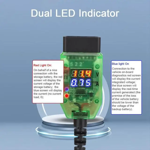 Alt view image 3 of 3 - 12V Car Diagnostics Tester Automotive Replacement Tool Car Computers ECU Memory Saver Leakage Detection