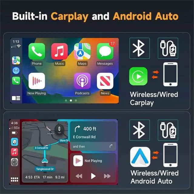 Alt view image 3 of 3 - For Android 11 TV Box CarPlay Ai Box Android Auto Built-in Play Store for CarPlay Cars