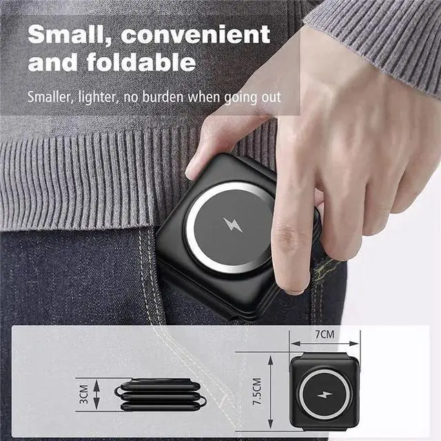 Alt view image 2 of 6 - 3 In 1 Foldable Magnetic Fast For Travel, -US Plug