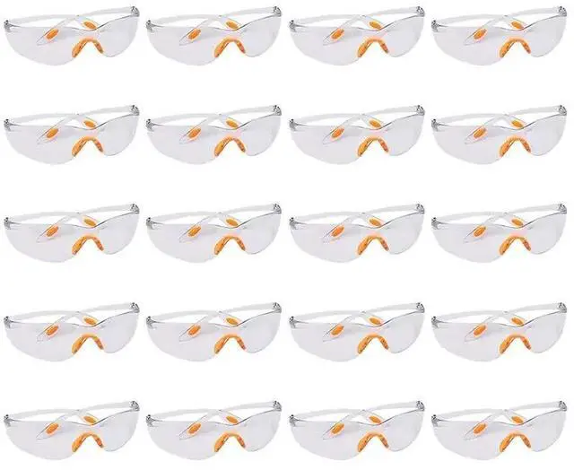Main image of Safety Glasses For Work& Lab, Protective Goggles For Chemistry Laboratory, Comfortable Impact-Resistant 20-Pack