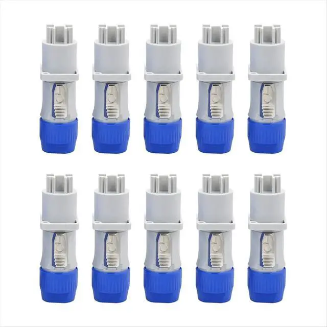 Alt view image 2 of 6 - 10pcs Powercon Connector Input and Output Set, Suitable for Nac3fca Powercon Power Connector Plug White