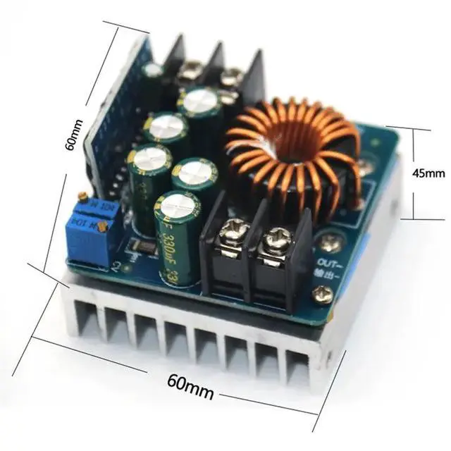 Alt view image 3 of 6 - DC-DC 400W High-Power Converter DC 10V-60V Constant Voltage Constant Current Adjustable