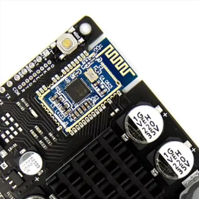 Alt view image 3 of 6 - Bluetooth 5.2 Pair of Box Power Amplifier Switching EQ Group Stereo 2x40W/50W Serial Port
