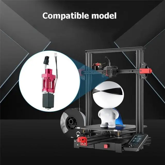 Main image of Hotend Kit for CR10 10S Ender3 3S Upgrade Hot End Kit 0.4mm Copper Plated Nozzle 3D Printer Accessory