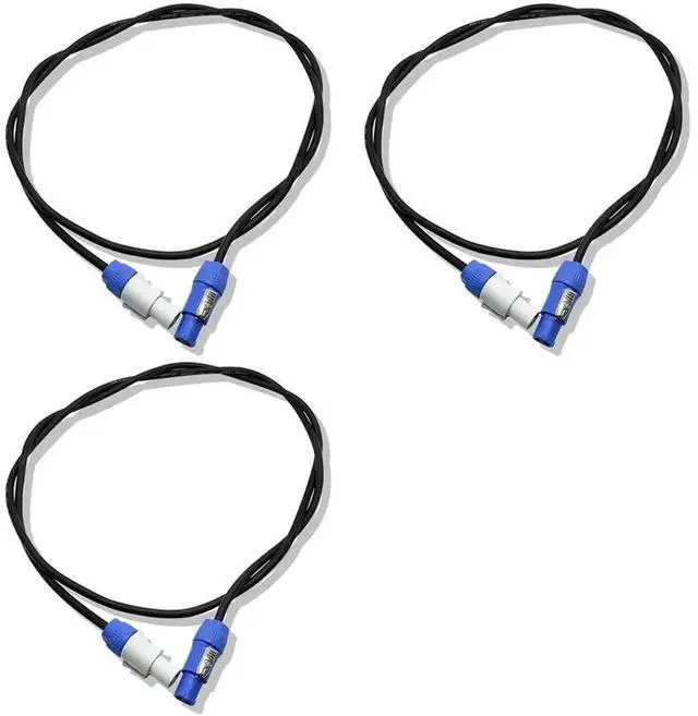 Main image of 3Pcs 1M AC Power Cable For Moving Head Light 5R/7R Moving Head Light Extension Powercon Cable