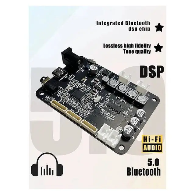 Alt view image 2 of 3 - Bluetooth Module 5.0 Power Amplifier Board Module Electronic Crossover Hifi Sound Paired Subwoofer
