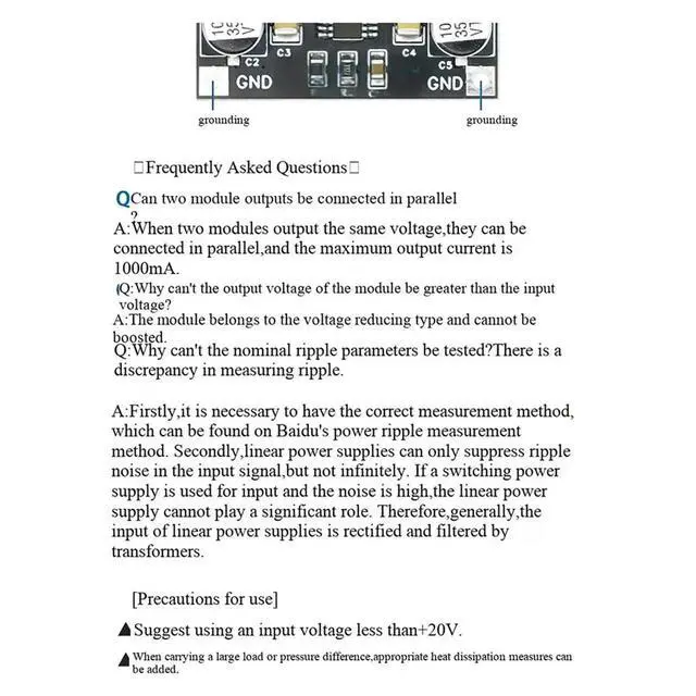 Alt view image 2 of 3 - LT3045 Linear Voltage Regulator Module Single Power Low Noise Linear Power Supply Module 3.3 for Audio DIY Project