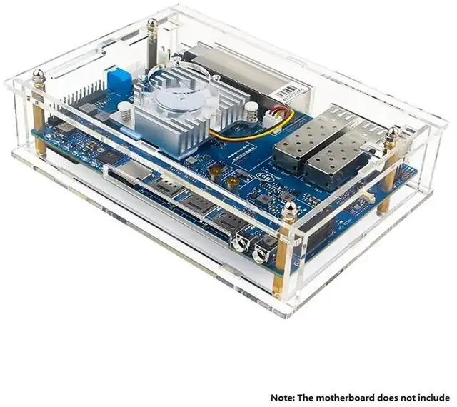Main image of For -R4 Acrylic Case Transparent Shell with Cooling Fan Heatsink for -R4 Board