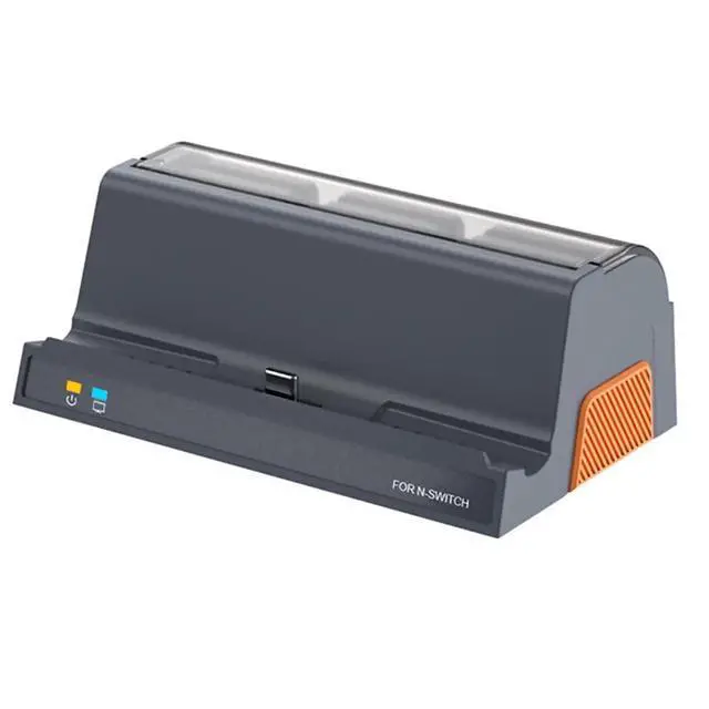 Alt view image 3 of 3 - TV Dock Station Switch 2/OLED Video Converter Base with -Compatible & Game Card Storage Black