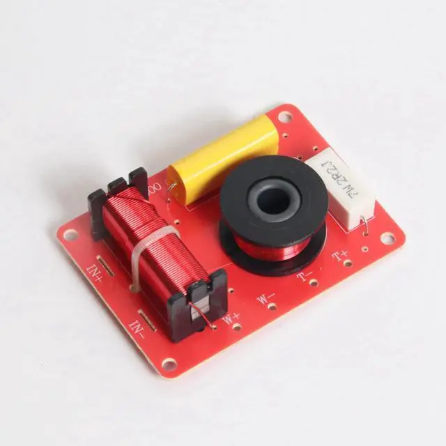 Alt view image 2 of 3 - 4X 130W Speaker Crossover 2 Way High-Low 8 Ohm Frequency Divider For 6 Inch Speaker