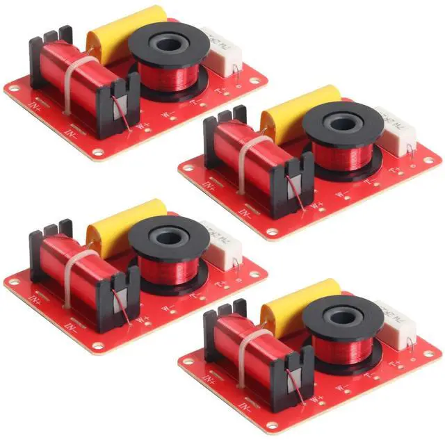 Alt view image 3 of 3 - 4X 130W Speaker Crossover 2 Way High-Low 8 Ohm Frequency Divider For 6 Inch Speaker