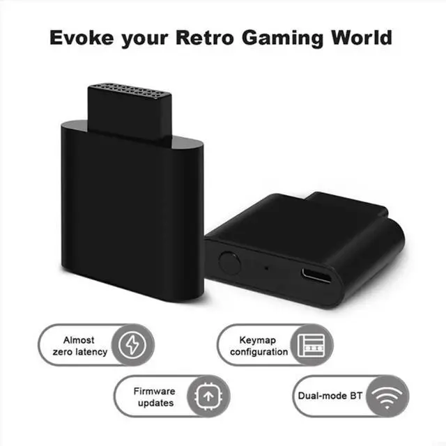 Alt view image 2 of 3 - Game Controller Adapter for NEO·GEO CDZ Bluetooth-Compatible Controller Converter