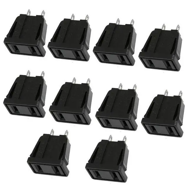 Alt view image 3 of 6 - 100 X US Type Panel Mounting AC Power Socket Outlet AC 250V 10A