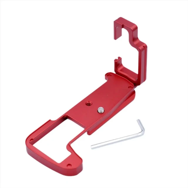 Alt view image 3 of 3 - Camera Quick Install Board Quick Release L-Bracket Camera Grip for E-M1 II Camera Accessories Red