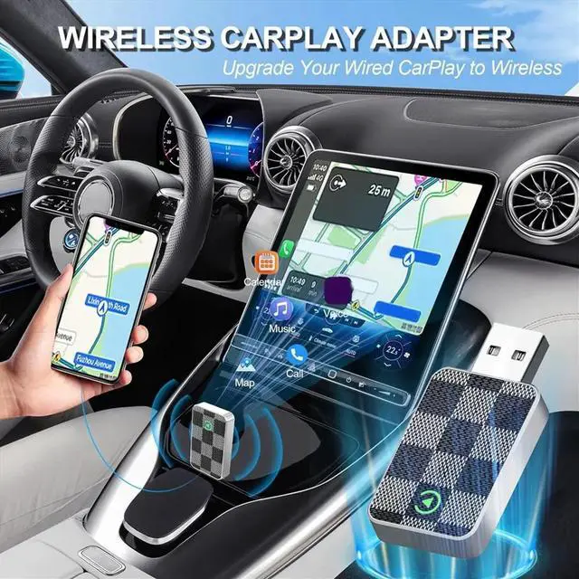 Main image of Mini CarPlay Adapter for , Wired to Carplay Adapter Smart Ai Box Plug & Play Auto Connect